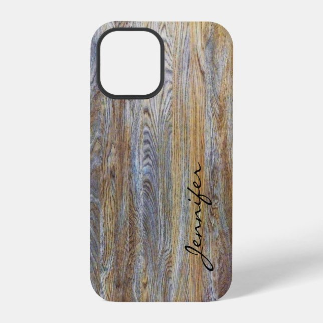 Wood Grain Texture Iphone Case (Back)