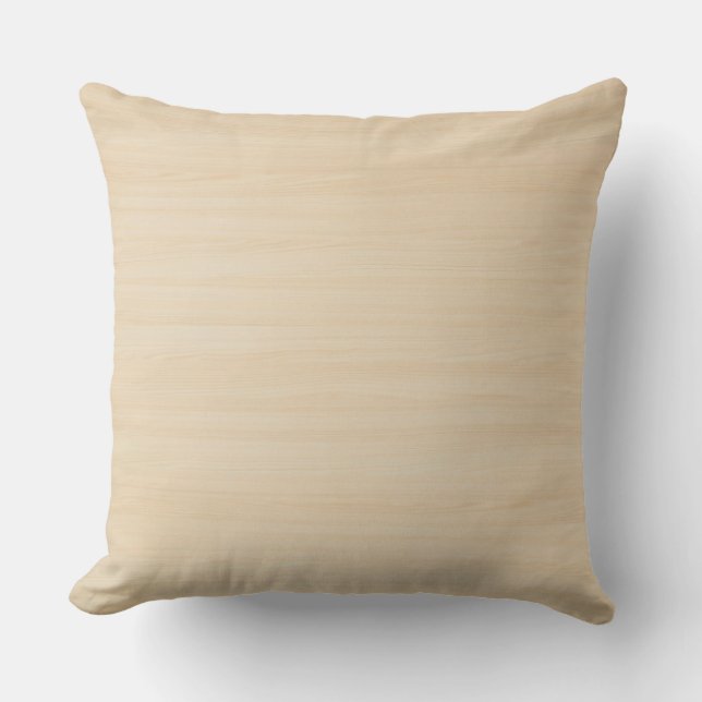 Wood Grain Texture Throw Pillow (Front)