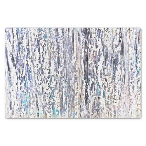 Wood Grain White Purple Gray Rustic Texture Tissue Paper