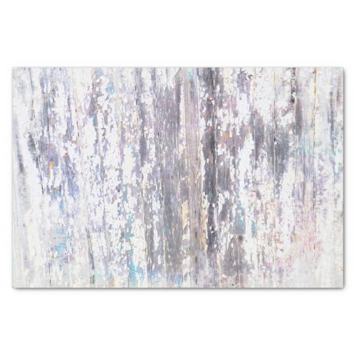 Wood Grain White Purple Rustic Country Texture Tissue Paper
