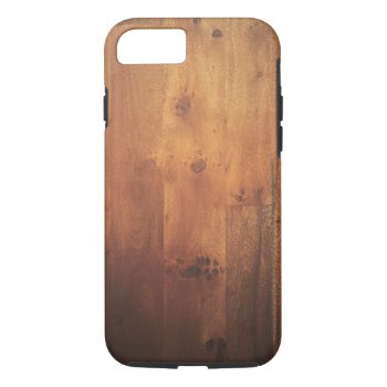 Wood Grain Wood Look - Stylish Pattern Iphone 8/7 Case by CityHunter at Zazzle