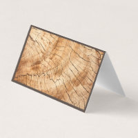 Faux Wood Grain Background Blank Business Cards