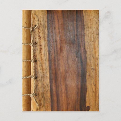 Wood Grained Laced Postcard Postcard