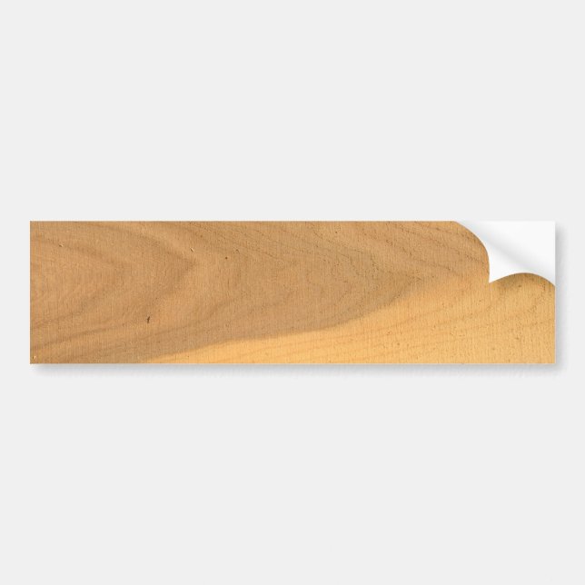 Wood grains on a sawn plank bumper sticker (Front)