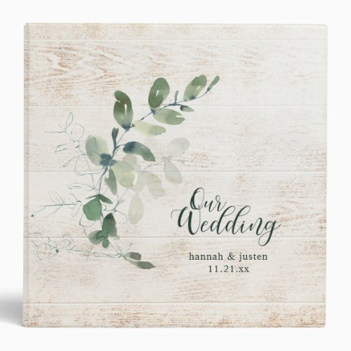 Wood Greenery Script Wedding Planner Photos