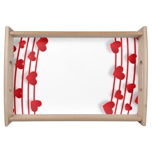 Wood Heart  Zazzle_Growshop Serving Tray