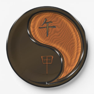Wood Horse Paper Plates