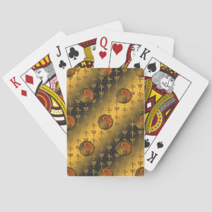 Wood Horse Poker Cards