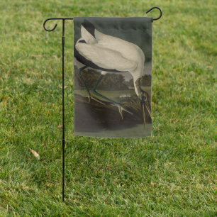 Wood Ibiss (Ibis, Stork): Audubon Birds of America Garden Flag