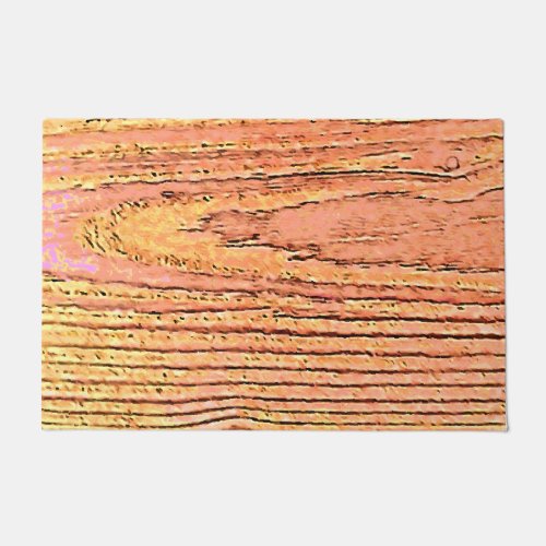 wood imitation rustic and nature lovers doormat