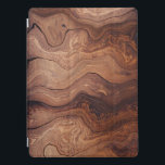 Wood In Motion Pattern Rustic Classy Masculine iPad Pro Cover<br><div class="desc">This design brings a rustic look to a classy smooth piece of natures wooden art.</div>