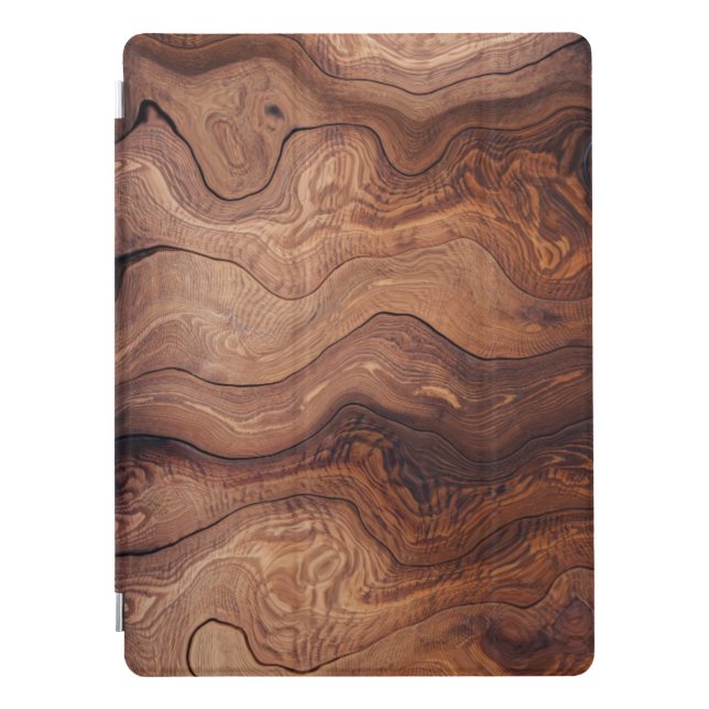 Wood In Motion Pattern Rustic Classy Masculine iPad Pro Cover (Front)