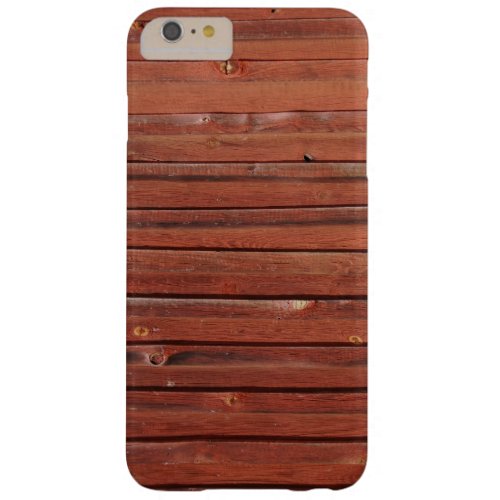 Wood in typical Swedish red Barely There iPhone 6 Plus Case