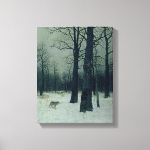 Wood in Winter, 1885 Canvas Print
