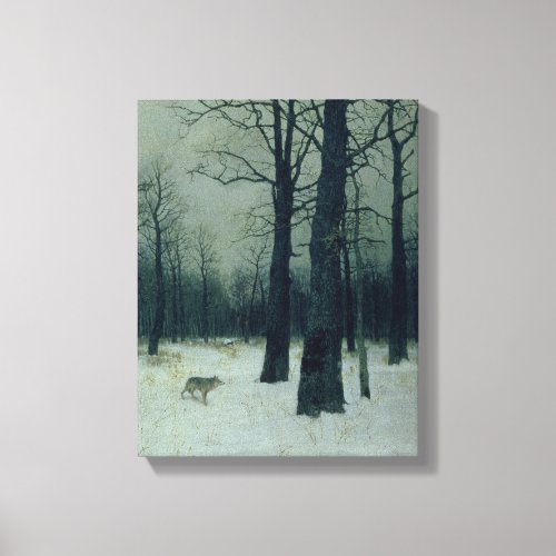 Wood in Winter 1885 Canvas Print