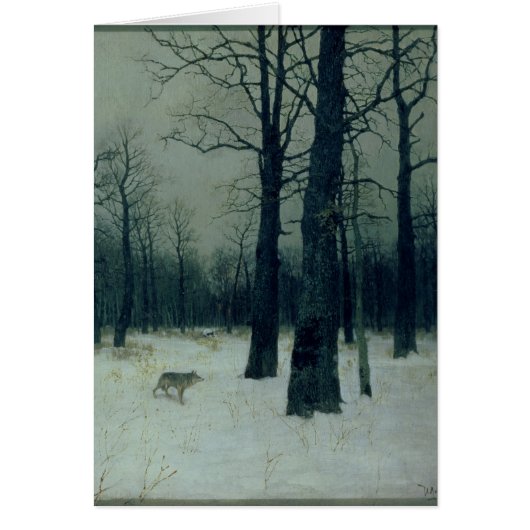 Wood in Winter, 1885 Cards (Front)