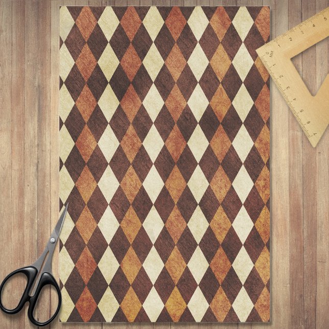 Wood Inlay Argyle Pattern  Tissue Paper (Creator Uploaded)