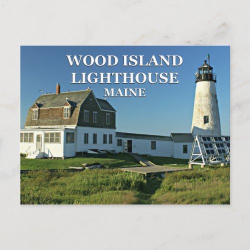 Wood Island Lighthouse Maine Postcard