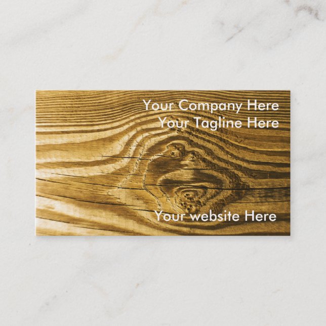 wood knot grain background texture business card (Front)