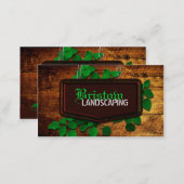 Wood & Leaves Landscaping Business Card (Front/Back)