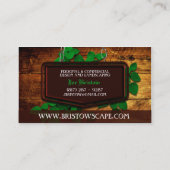 Wood & Leaves Landscaping Business Card (Back)