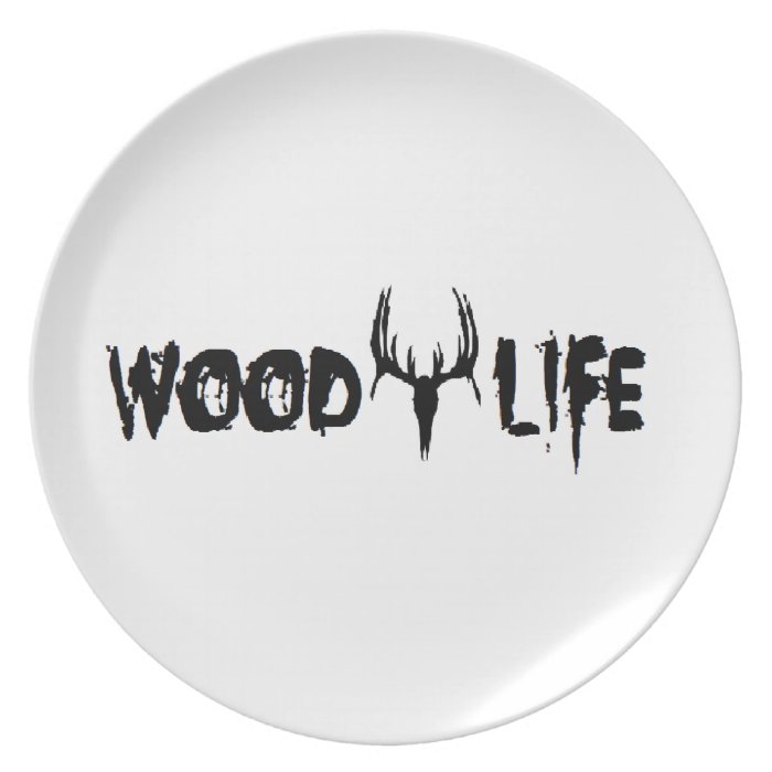 Wood Life Deer Head Party Plates