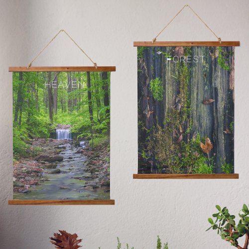 Wood life  hanging tapestry