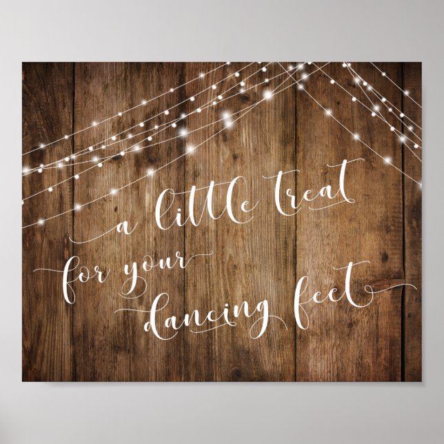 Wood & Lights A Little Treat for Your Dancing Feet Poster (Front)