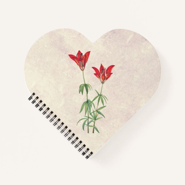 Wood Lily Flower Notebook (Front)