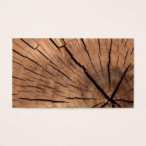 Customizable Wood Log Business Card Templates
