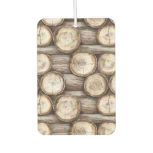 Wood Log Cabin Christmas Air Freshener