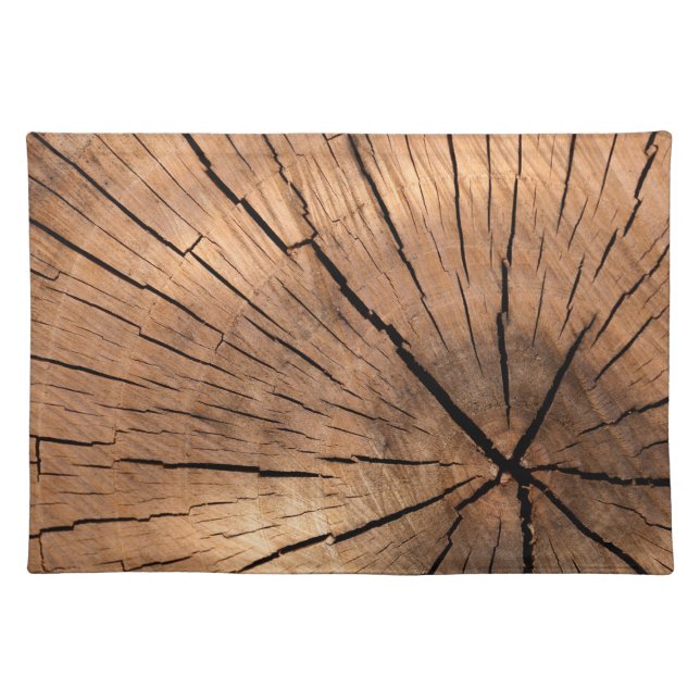 Wood Log Cloth Placemat (Front)