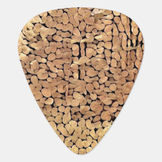 Wood logs images guitar pick