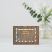Wood-Look and Nails Business Card (Standing Front)