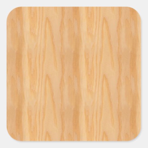 Wood Look Blank Trendy Elegant Template Square Sticker