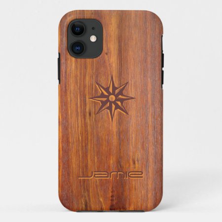 Wood-look Carved Customized Iphone5 Covers