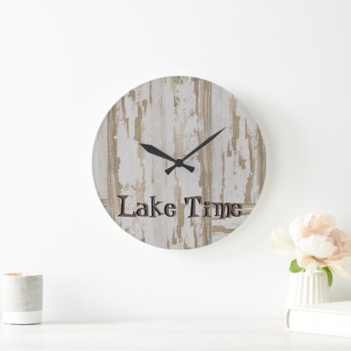 Wood Look Clock Zazzle