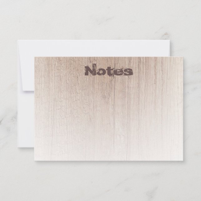 Wood Look Distressed Text Elegant Template Modern (Front)