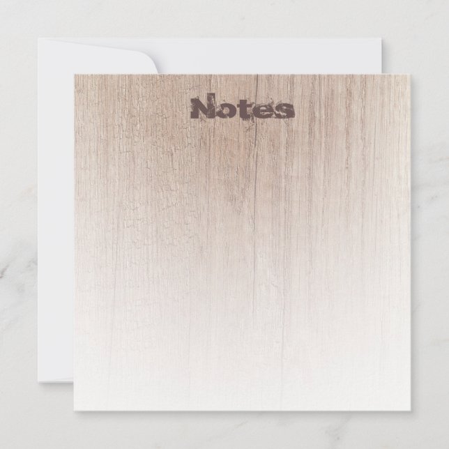 Wood Look Elegant Modern Template Distressed Text (Front)