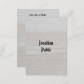Wood Look Handwritten Luxurious Premium Thick Business Card (Front/Back)