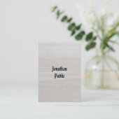 Wood Look Handwritten Luxurious Premium Thick Business Card (Standing Front)
