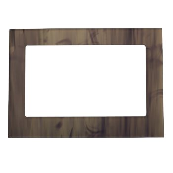 Wood Look Magnetic Photo Frame by Peerdrops at Zazzle