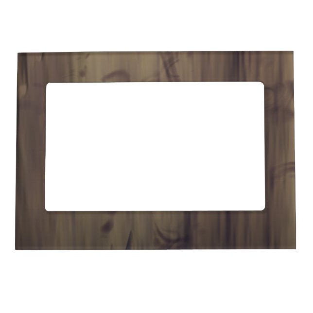 Wood Look Magnetic Photo Frame (Front)