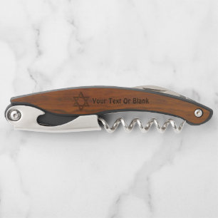 Wood Magen David Waiter's Corkscrew