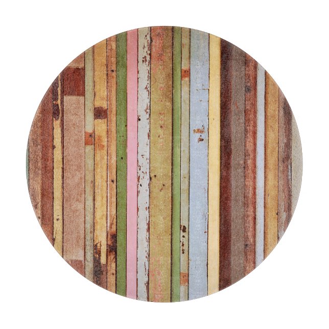 Wood Material: Vintage Wallpaper Texture Cutting Board (Front)