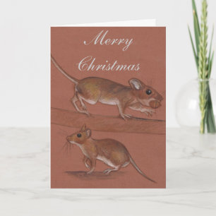 Wood mice British Wildlife Christmas cards