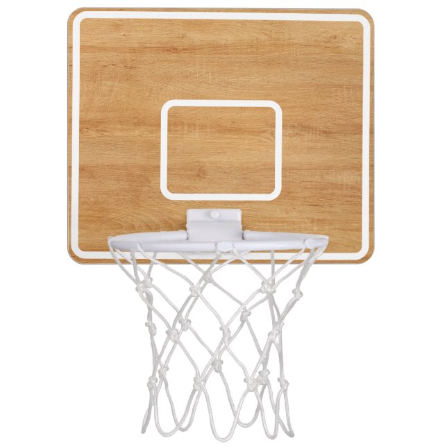 wood mini basketball hoop (Front)