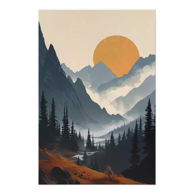 Wood, Moon and Mood Poster (Front)