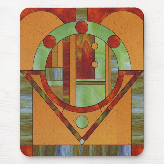 Wood Mosaic Mouse Pad (Front)