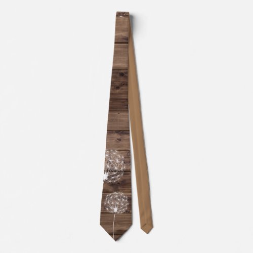 Wood n Dandelions  Neck Tie